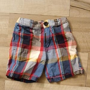 Janie and Jack Multicolor Plaid Kids Shorts Size 2T (H)